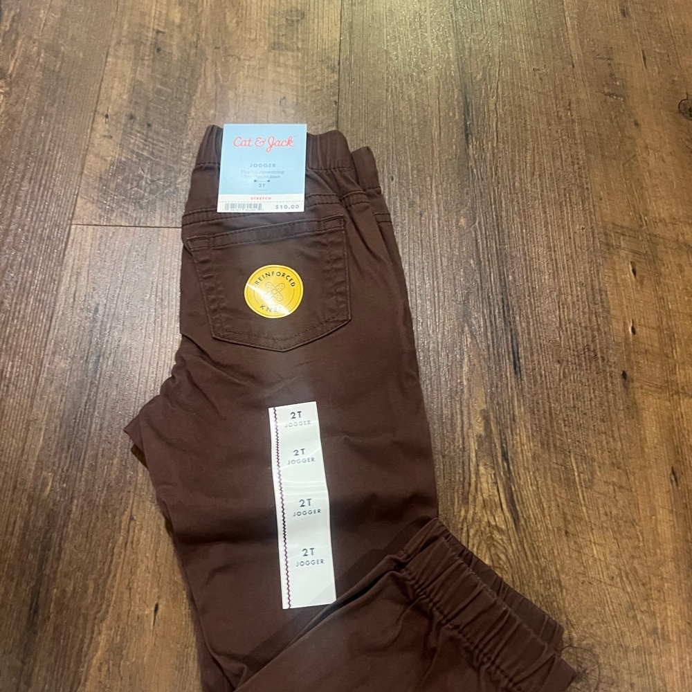 Cat & Jack Chocolate Brown Kids Joggers